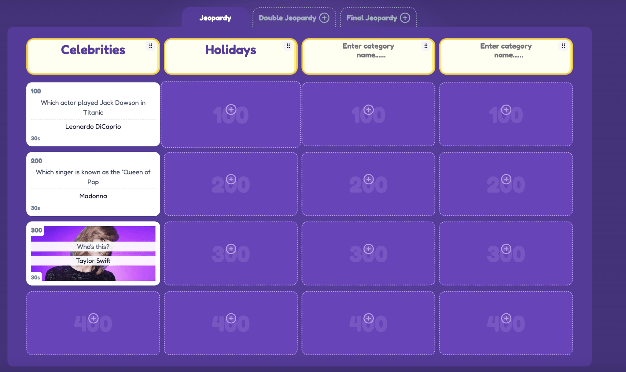 Screenshot of the creator dashboard preview